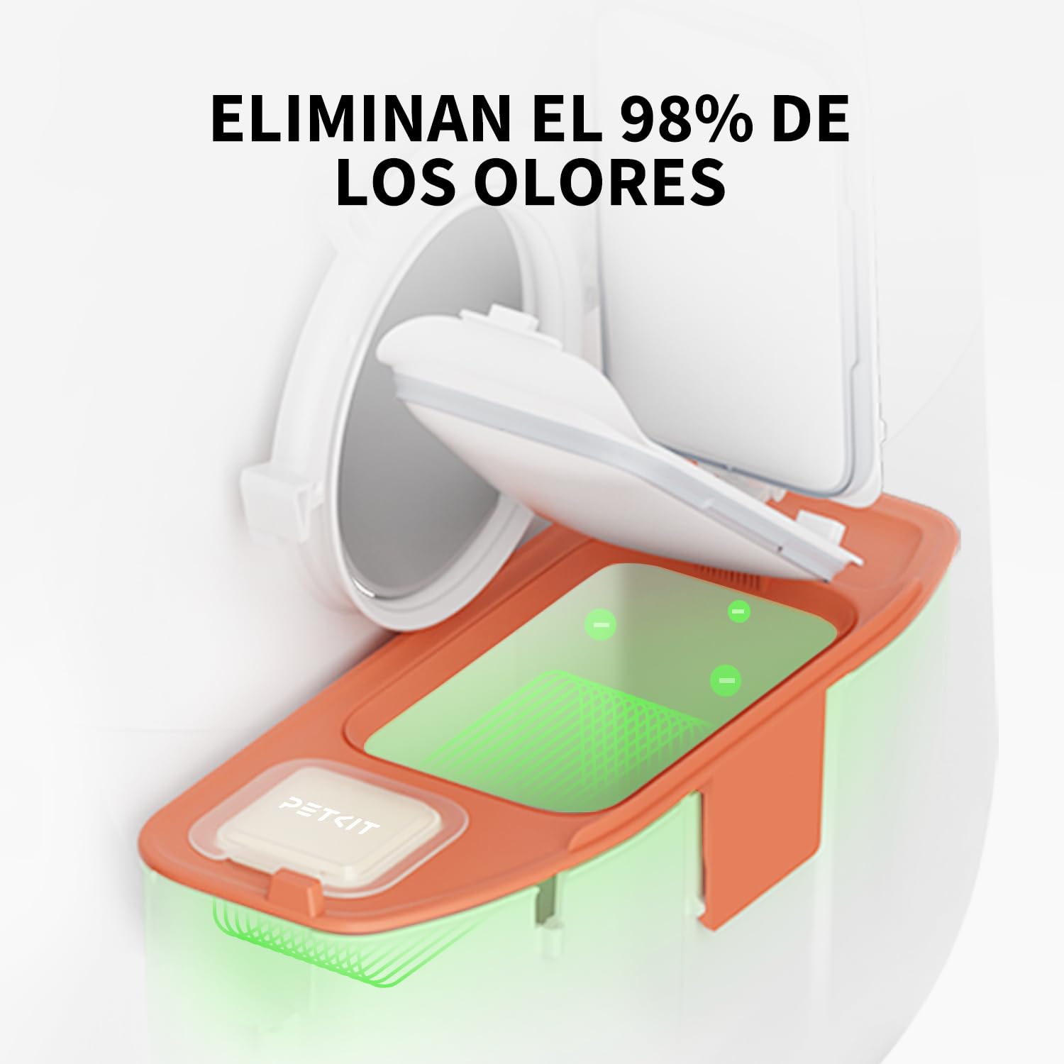 PETKIT Eliminador de Olores para Arenero Gatos Autolimpiable Pura MAX 2 y PUROBOT MAX PRO 2, Control de Olores de Inodoro para Gatos (Paquete de 3)