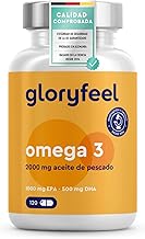 Omega 3 Capsules 2000mg - High Potency 1000mg EPA + 500mg DHA - Reesterified Triglycerides - High Bioavailability Fish Oil - Support Cholesterol, Brain & Heart*