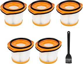 Shark Vacuum Cleaner Filters for XFFWV360J 5 Filters CS401J CS651J CS200J CS601J CS401JGR CS501J CS300j CS401JRB CS601JBK CS300JWH CS501JRG CS200JRD CS651J Compatible with BL CS651JOR CS200JLB,