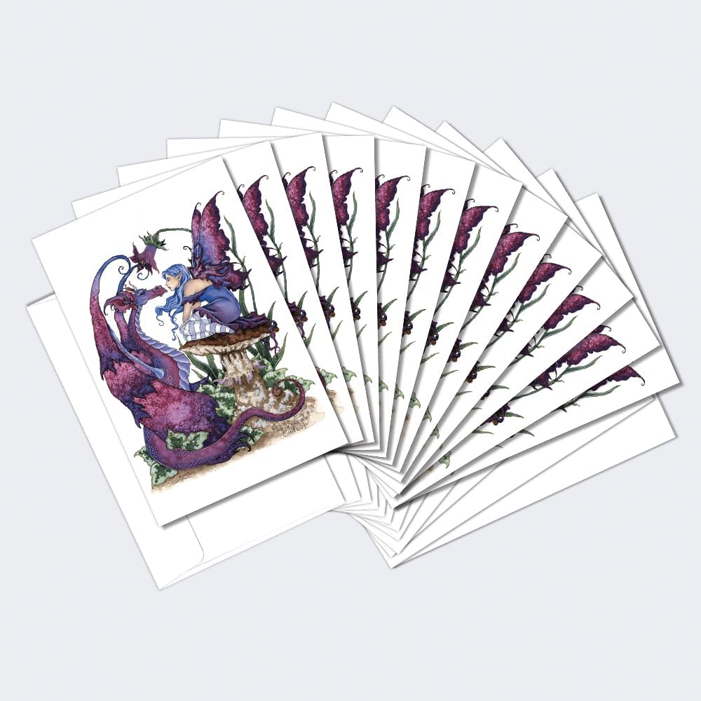 Tree-Free Greeting Cards - 12 All Occasion Cards With Zebra Flowers Design