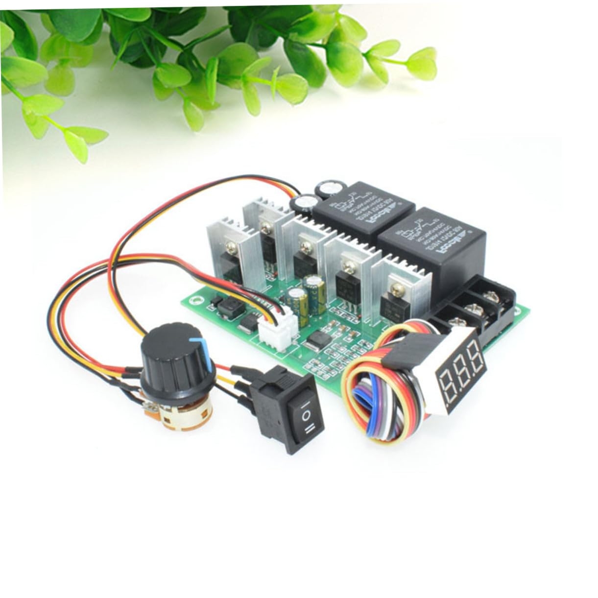 VILLCASE 40a Controlador De Motor Pwm Ajustable Para Regulador De Voltaje Motor Reversible