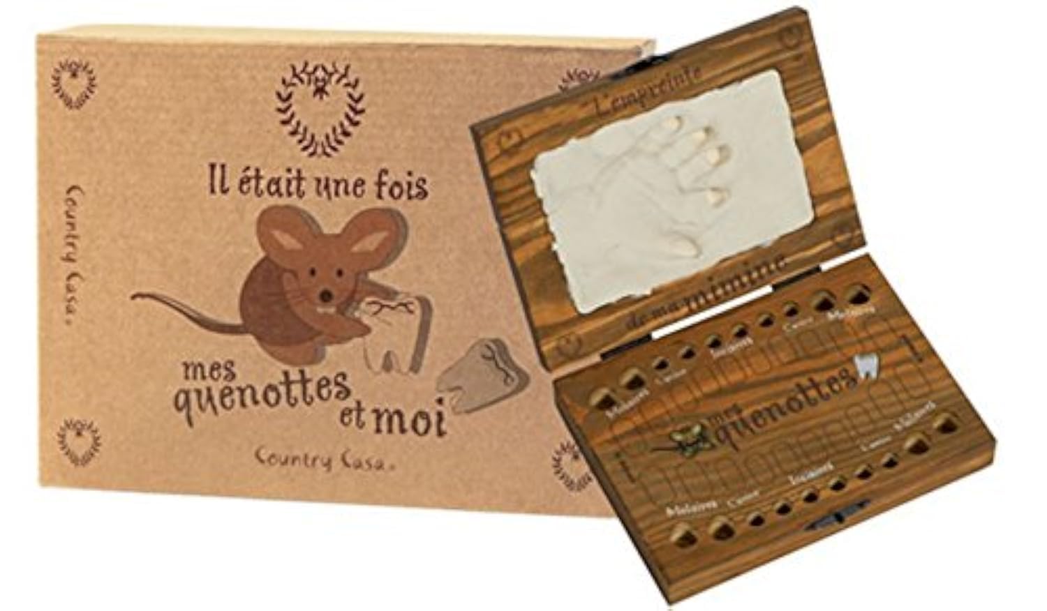 Zahnbox für Milchzähne "Il était une fois mes quenottes et moi"