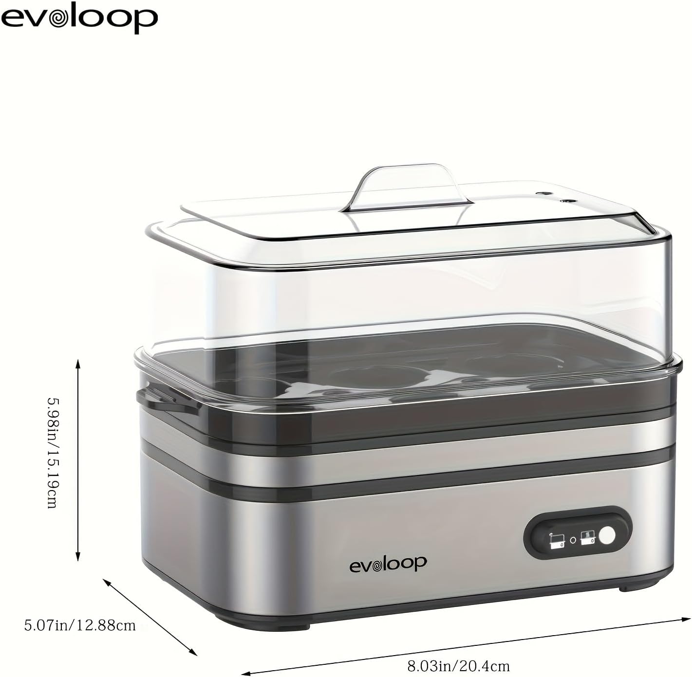 Rapid Egg Cooker - Cook Perfect Eggs Every Time with Auto Shut Off - Hard Boiled, Poached, Scrambled, or Omelets - 6 Egg Capacity