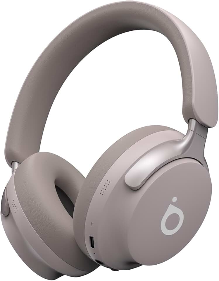 Basike Fone de Ouvido Bluetooth 5.4, Headphone Bluetooth com Cancelamento de Ruído Ativo ANC, Microfone Integrado, Som de Alta Fidelidade, 40 Horas de Bateria – Rosa