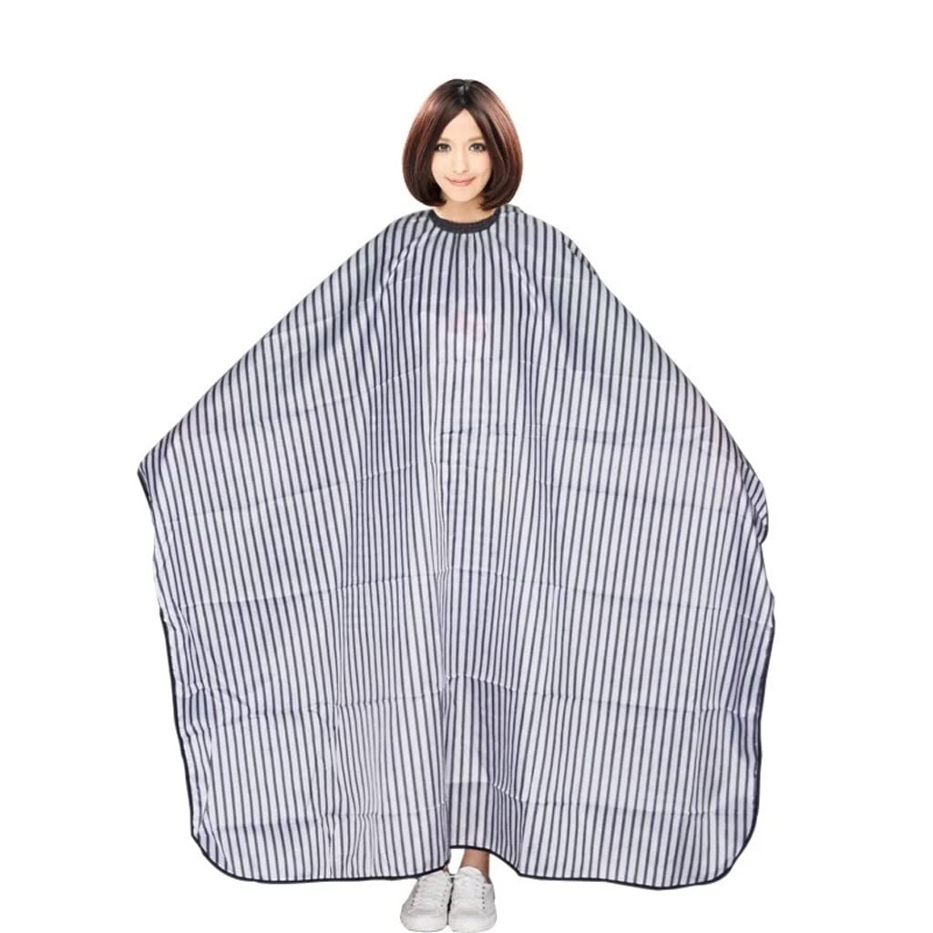Adjustable Stripe Haircut Hairdressing Barber Cloth Gown Hair Cutting Barbers Cape
