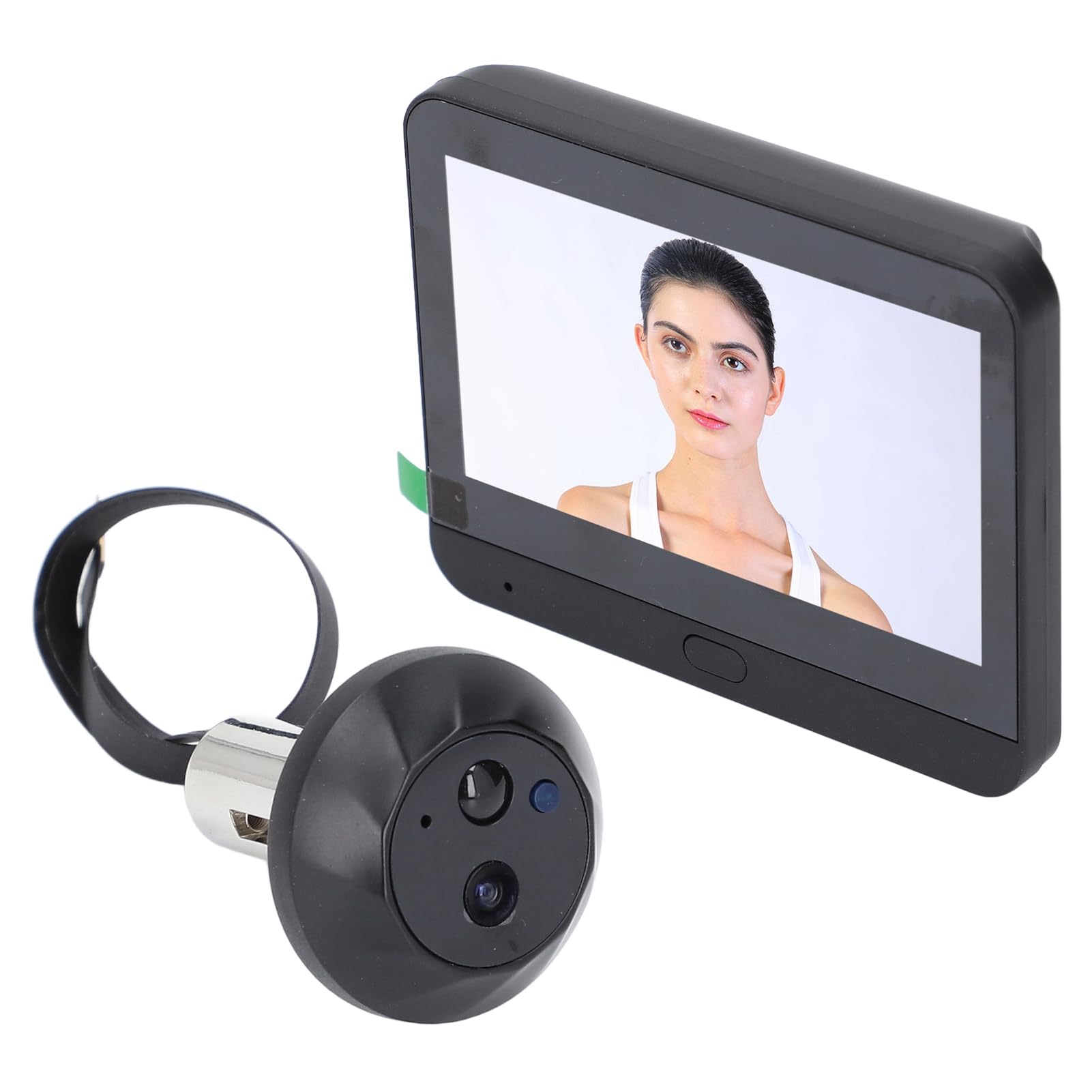 Ejoyous Timbre de Vídeo Inalámbrico con Cámara de 1080P, Pantalla IPS de 4,3 Pulgadas, Detección de Movimiento PIR, Visión Nocturna para Casa, Apartamento y Oficina