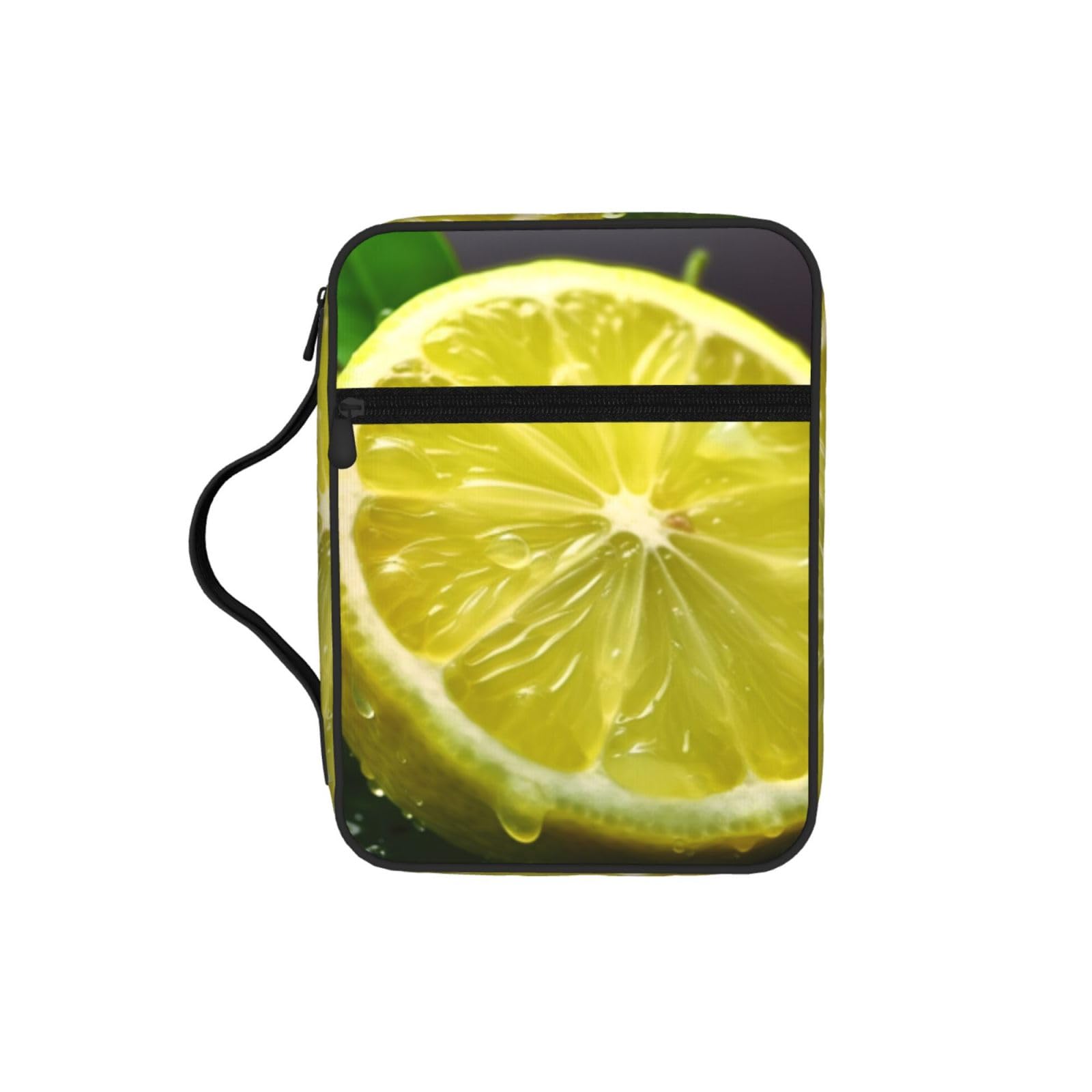Lemon Bible Cover Case Waterproof Bible Bag With Handle Organizer Storage Book Cover For Bible Study