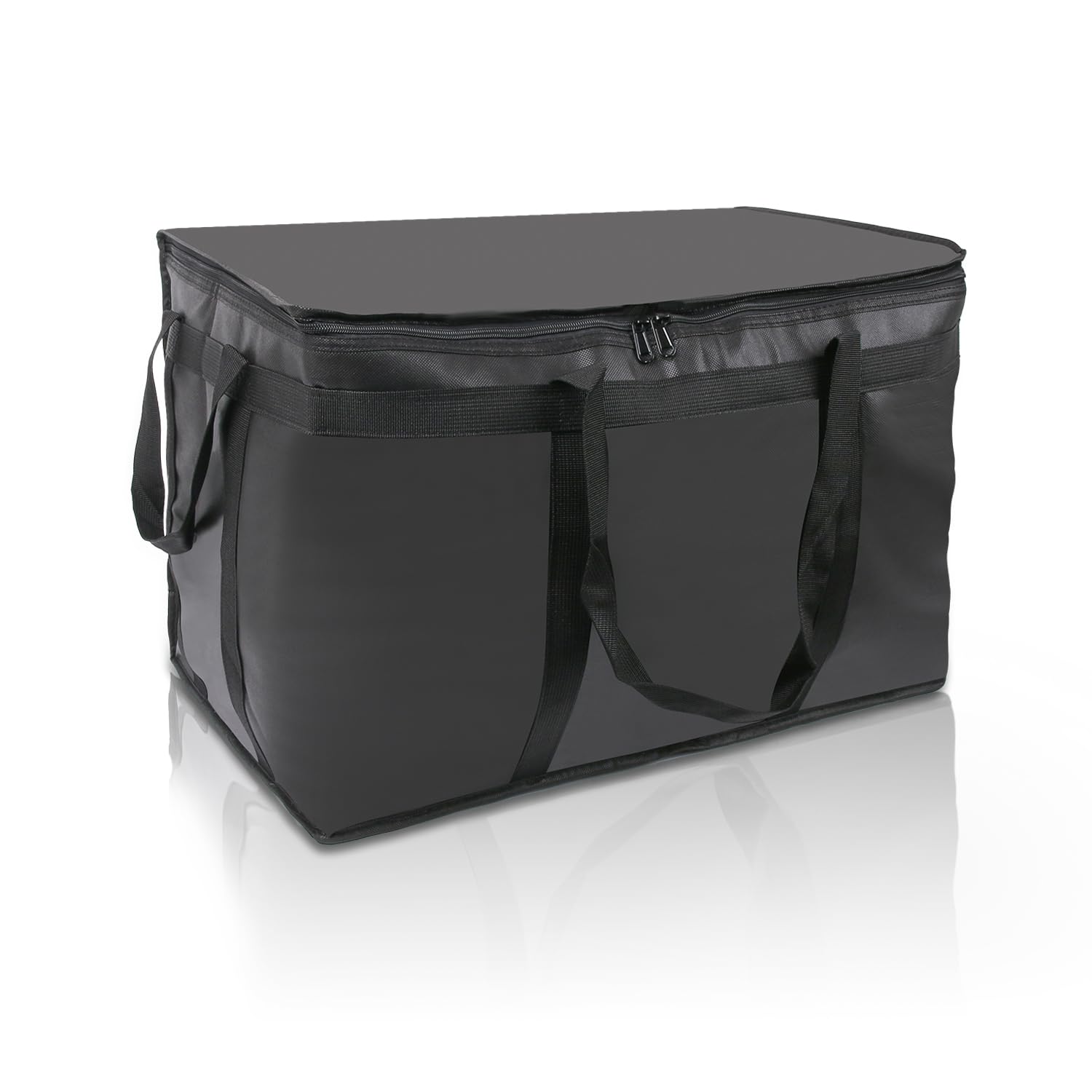 1 sac isotherme pliable - 58 x 38 x 35 cm - Rouge - Pour pizza - Pour aliments chauds et froids