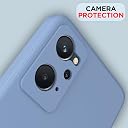 Pikkme Back Cover for Oppo A76 / Oppo A96 / Oppo A36 | Camera Protection Shockproof Soft Matte Silicone Bumper Case (Aqua Blue) gallery image