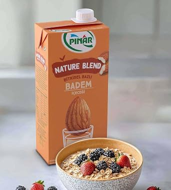 Pınar Nature Blend Bitkisel Bazlı Badem İçeceği 1 L Vegan Laktozsuz