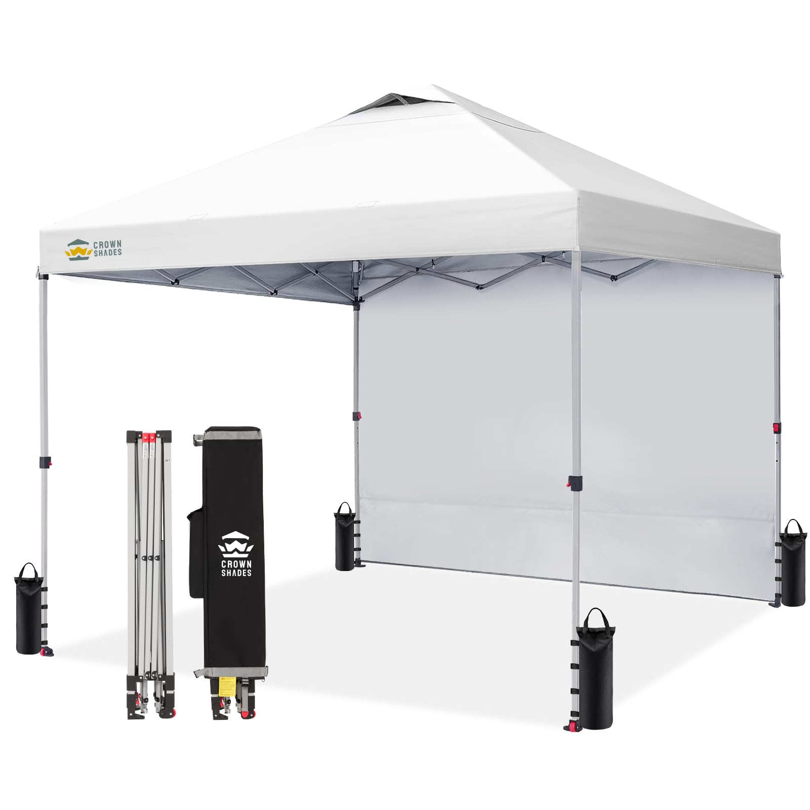CROWN SHADES 12x12FT Pop Up Canopy with Sidewall