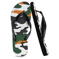 Flip Flops for Unisex Camouflage Rubber Yoga Mat Thong Sandals Non Slip Anti-Slip Shoes Western Home Slides Comfortable