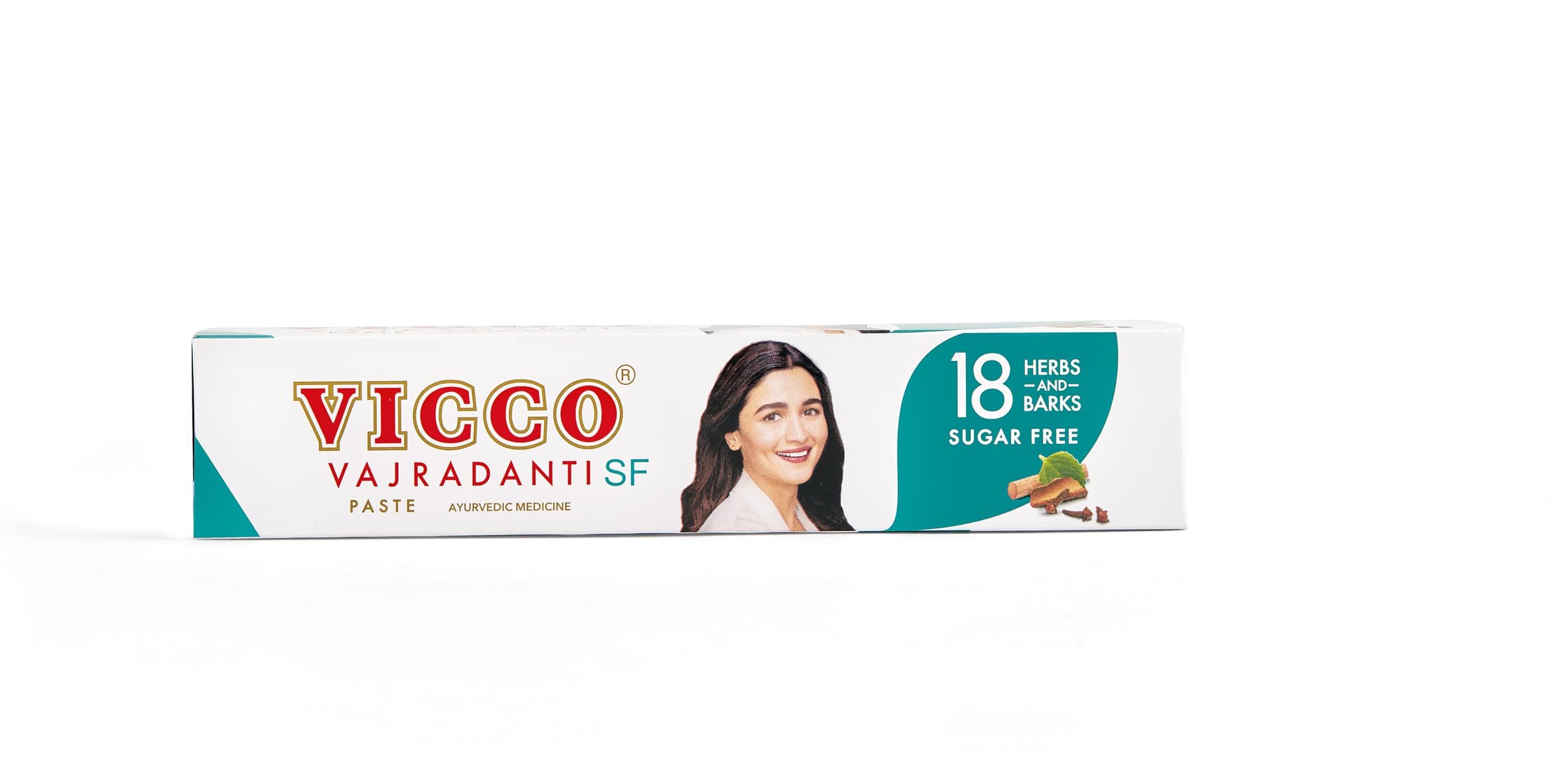 Vicco Vajradanti Ayurvedic Sugar-Free Toothpaste for Healthy & Strong Gums with Goodness of 18 Essential Herbs & Barks | 100% Natural Toothpaste for all Gum Types [160g | Pack of 2]