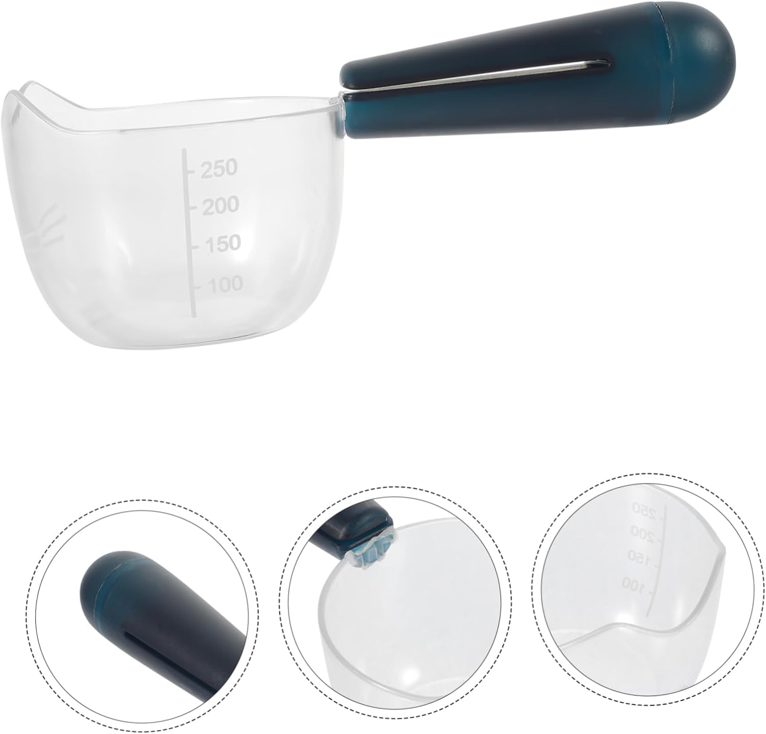 PET Food Spoon Clip Combo with Scale Blue Plastic Cup image 5