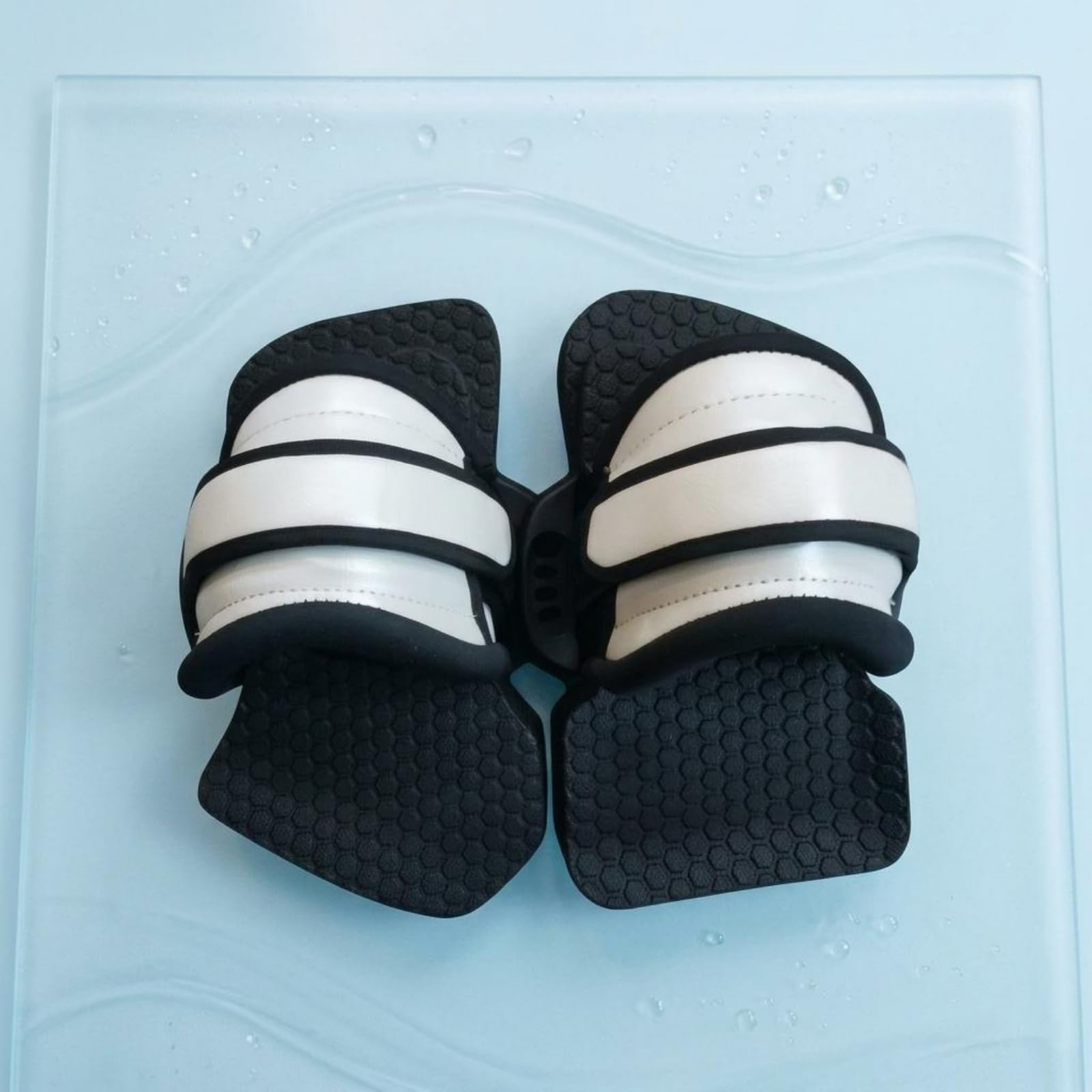 perfk Calzado Acuático Correa Botas Correas Aletas Cierre Ajustable con Superficie de Agarre y Soporte Confortable Adecuado para Deportes Acuáticos Surf Tabla EU