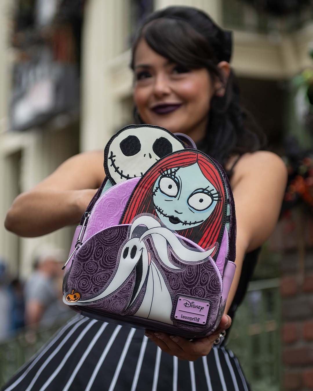 Loungefly Disney Nightmare Before Christmas Glow in the Dark Jack, Sally and Zero Womens Backpack - Image 7