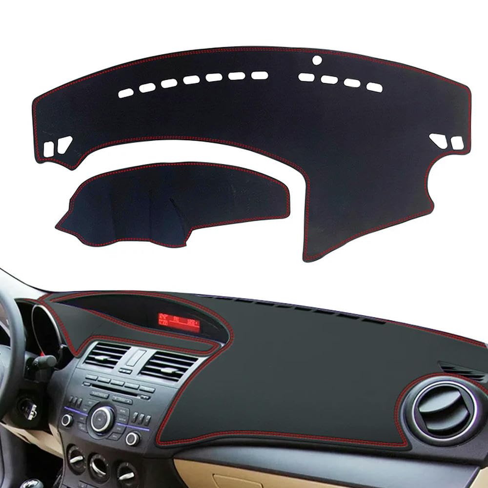 Copri cruscotto per Auto Copri cruscotto AntiGraffio Copri cruscotto Interno - Adatto per Mazda 3 2010 2011 2012 2013 LHD