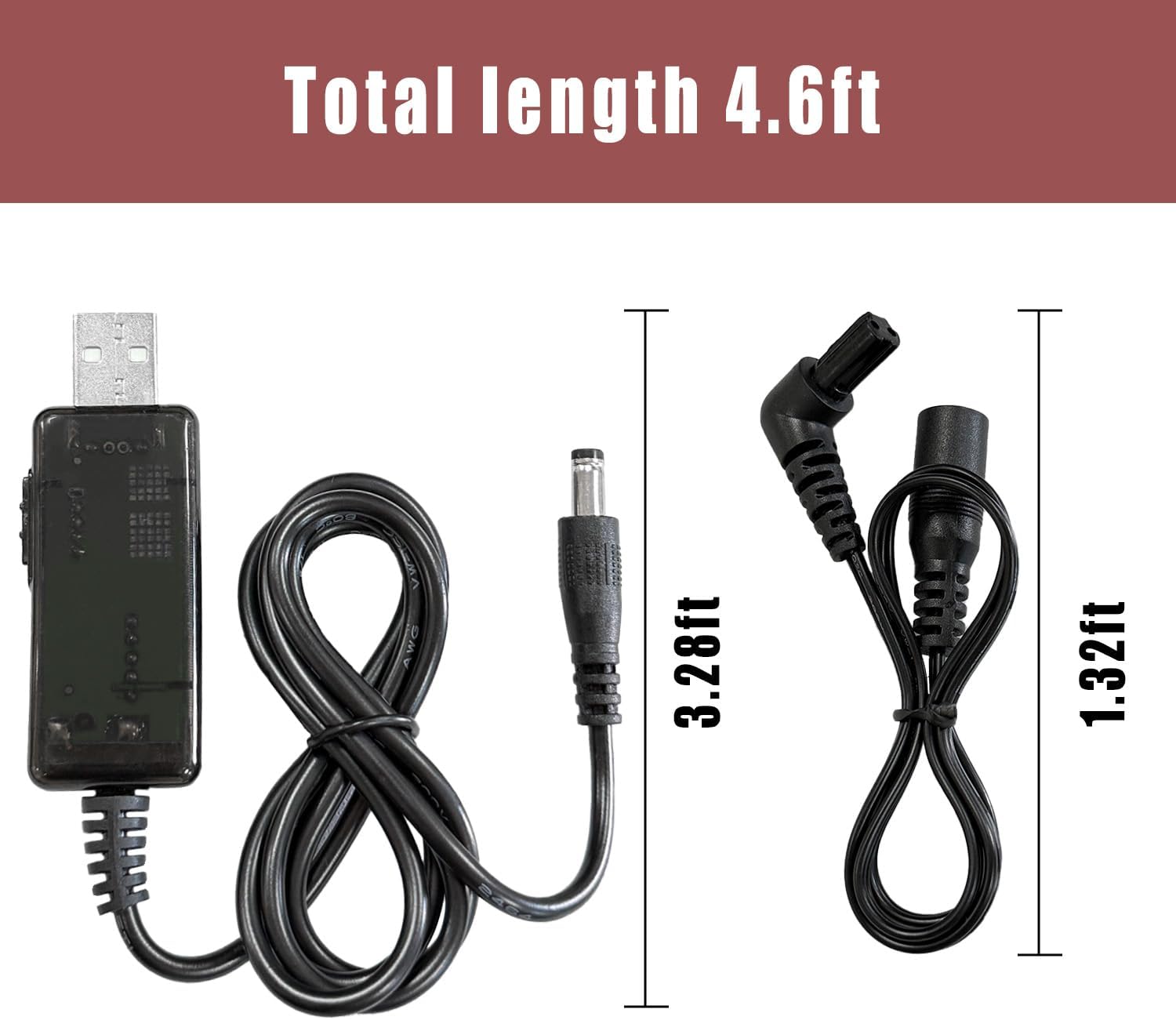 USB Charger Replacement for 90627870-01 Hand Drill, Compatible with Black+Decker BDCSFS30C, BDCSFS30C-CA, BDCS20C, BDCD8C, BDCS40G, GSL35 Cordless Screwdriver Power Cable