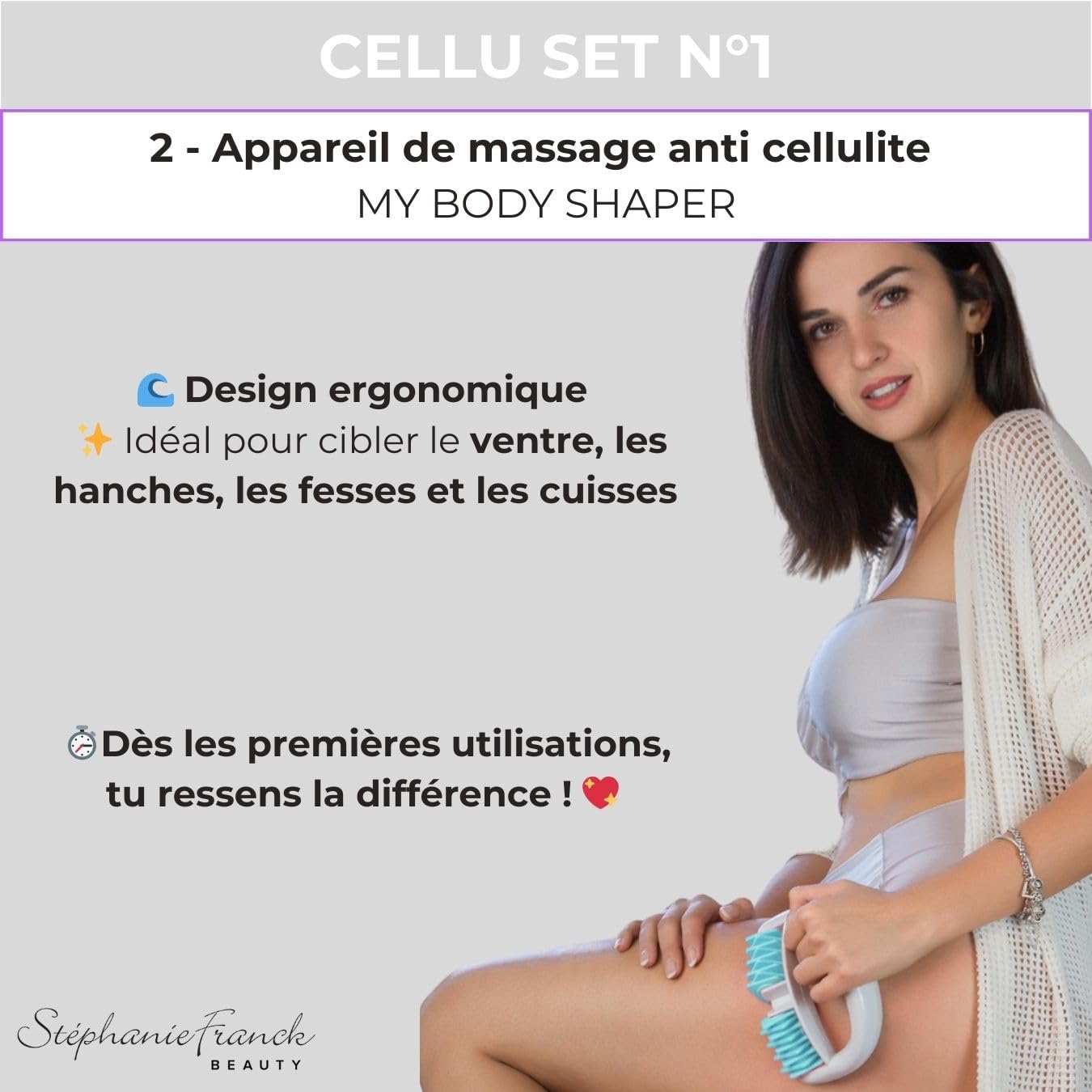 Kit Massage Anticellulite avec Body Roller My Body Shaper + 2 Ventouses My Cellu Shaper – Palper-Rouler, Drainage Lymphatique, Soin Jambes, Ventre, Cuisses, Fesses, Turquoise