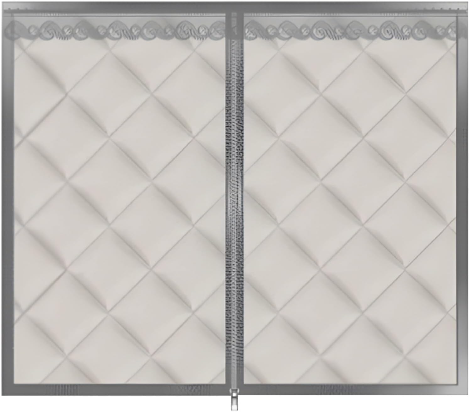 Window Insulation Kit, Window Insulation for Winter Windproof Soundproofing Curtain, Weatherproofing Window Insulation Kits, Window Cover(Gray,130x150cm/51x59in)