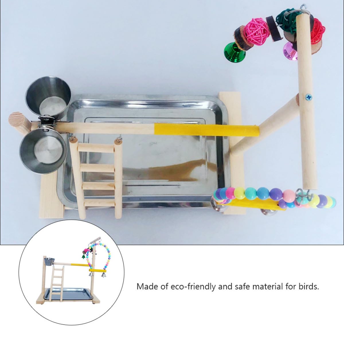 1juego Soporte De Entrenamiento para Aves De Juguete para Periquitos y Parque De Diversiones Interactivo para Mascotas y Duradero para Entrenamiento Mesa