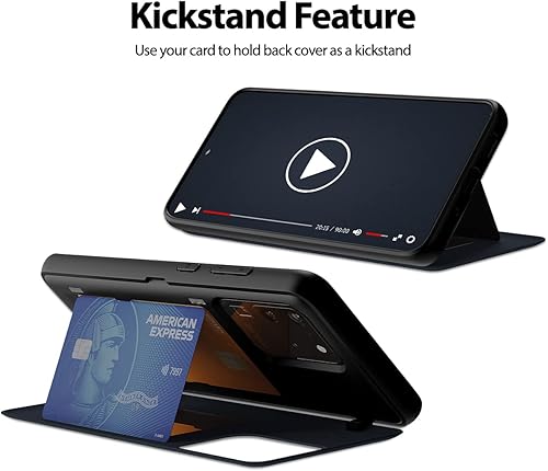 Miniatura 448 de GOOSPERY Parachoques magnético para puerta compatible con Galaxy S23, tarjetero tipo cartera, cierre automático, protección de doble capa resistente