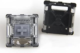 VGHJTYS Interruptores silenciosos Plateados, Amarillos, Rojos y Marrones, KS-15 de Repuesto for Teclado de Interruptor óptico Gateron SK61 SK64 SK73 (Color : Silent Silver 20pcs)
