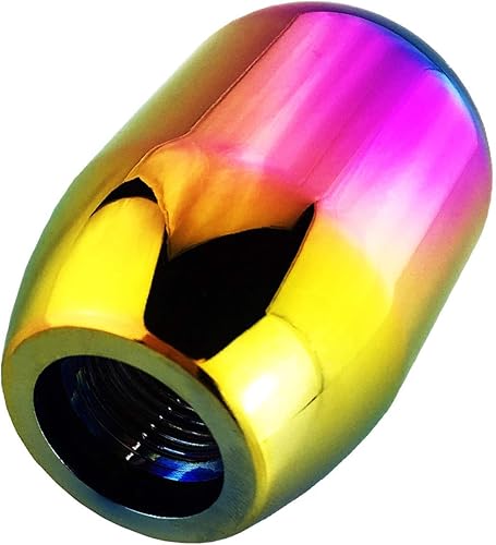 Miniatura 7 de Abfer Pomo de palanca de cambios con peso de 5 velocidades, mango de palanca de cambios para la mayoría de vehículos manuales, multicolor