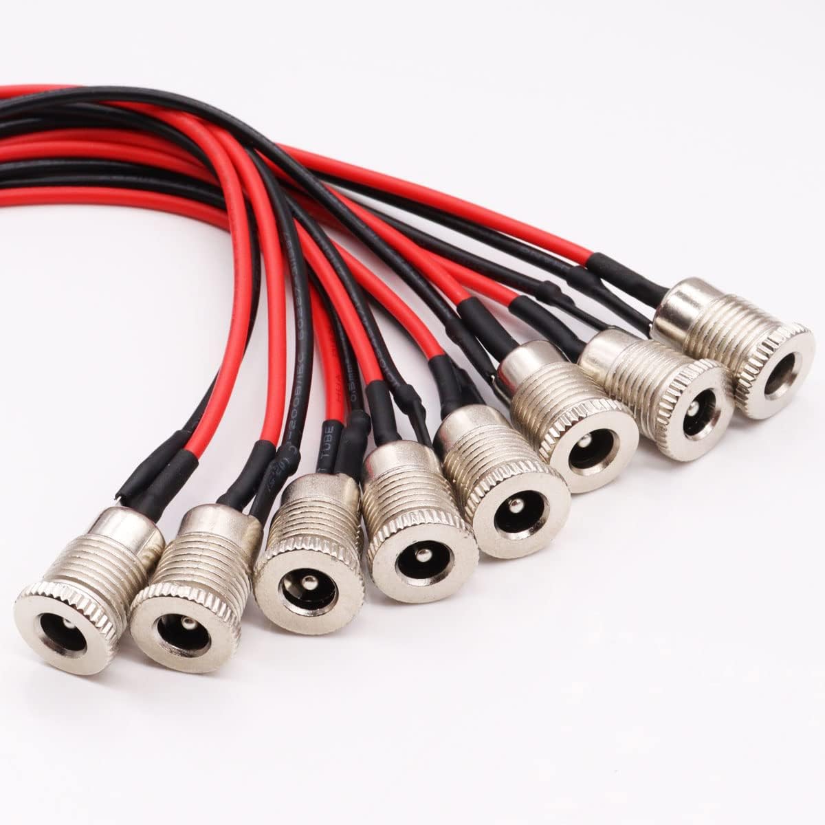 Kit 8 Pièces Connecteurs Jack 5.5x2.1mm Angle Droit - Adaptateur Alimentation Uxcell
