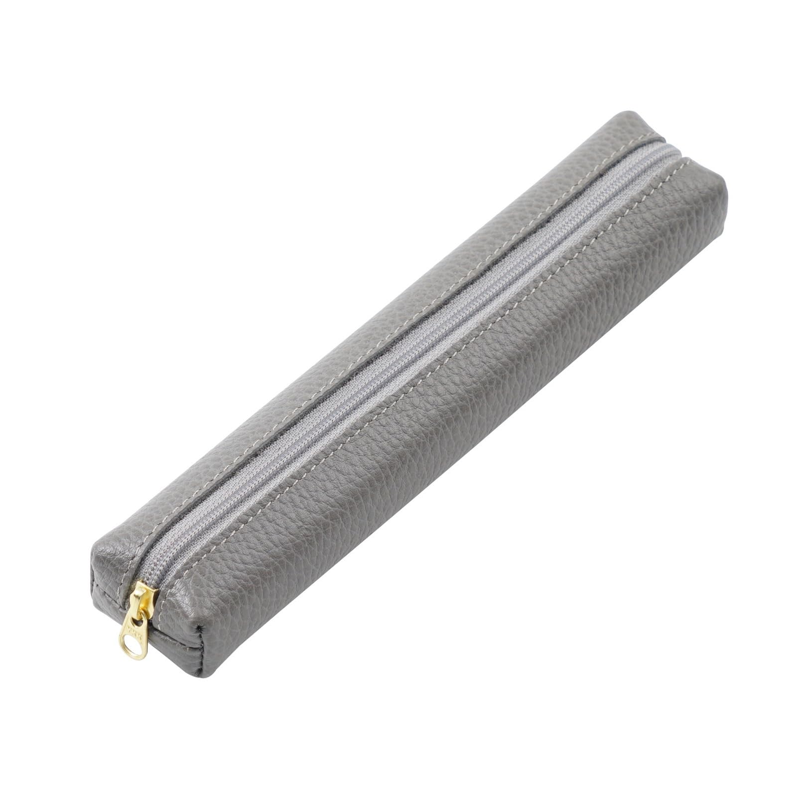 DUMRALBQE Wooden Jewelry Box Leather Pencil Case Pouch Kids Simple for Storage and Organization(Grey)