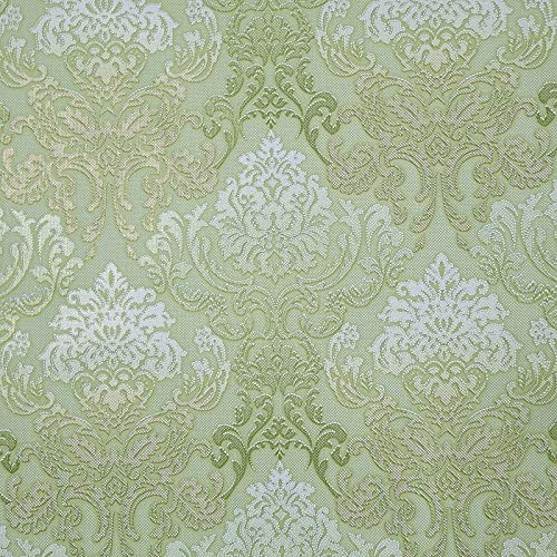 Old Retro Vintage Style Paper Slavyanski Wallpaper European Double Rolls wallcovering Victorian Damask Wall Decor coverings Textured Pattern 3D Modern Textures Green White Gold Metallic
