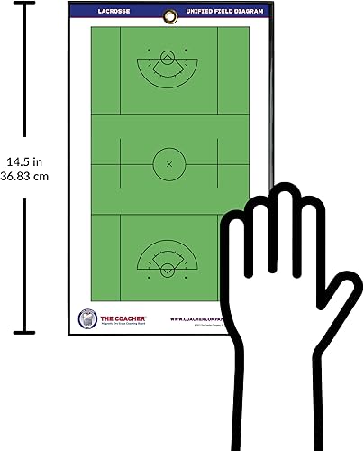 Miniatura 4 de Portapapeles magnético de lacrosse de borrado en seco de alta calidad, de doble cara, fabricado en los Estados Unidos, equipo de ayuda de