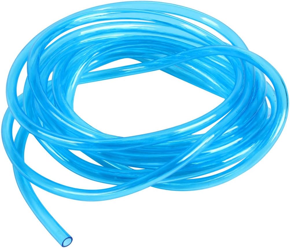 Uxcell Soft Silicone Aquarium Oxygen Pipe, 3.5m, Clear/Blue Pet Supplies
