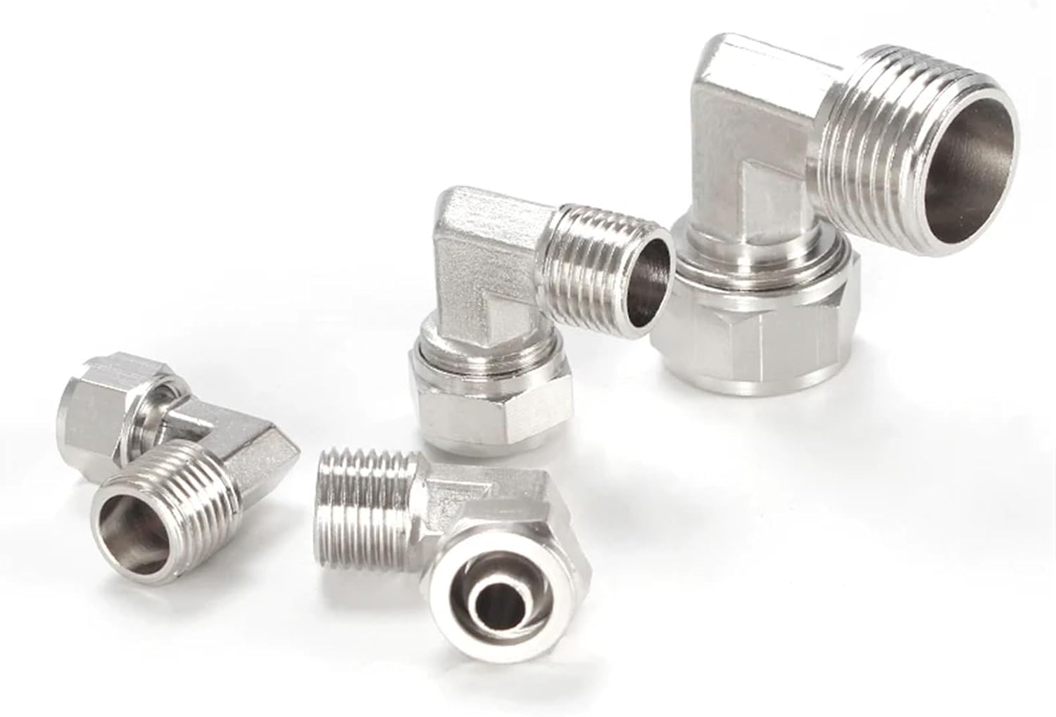 PLL Coper Lengthen 1/8" 1/4" 3/8" 1/2" BSP Female Pneumatic Fittings Push In Quick Connector Release Air Fitting OD 6 8 10 12MM (Size : 10mm OD Tube, Color : 1/8")