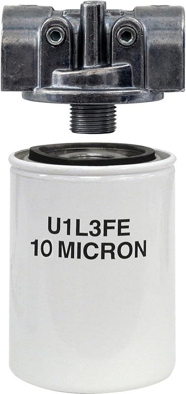 Buyers Products HFA11015, 15 GPM Return Line Filter Assembly 3/4 Inch NPT 10 Micron Hydraulic Filter with 15 PSI Bypass External Mount for Protecting Hydraulic Reservoir Systems