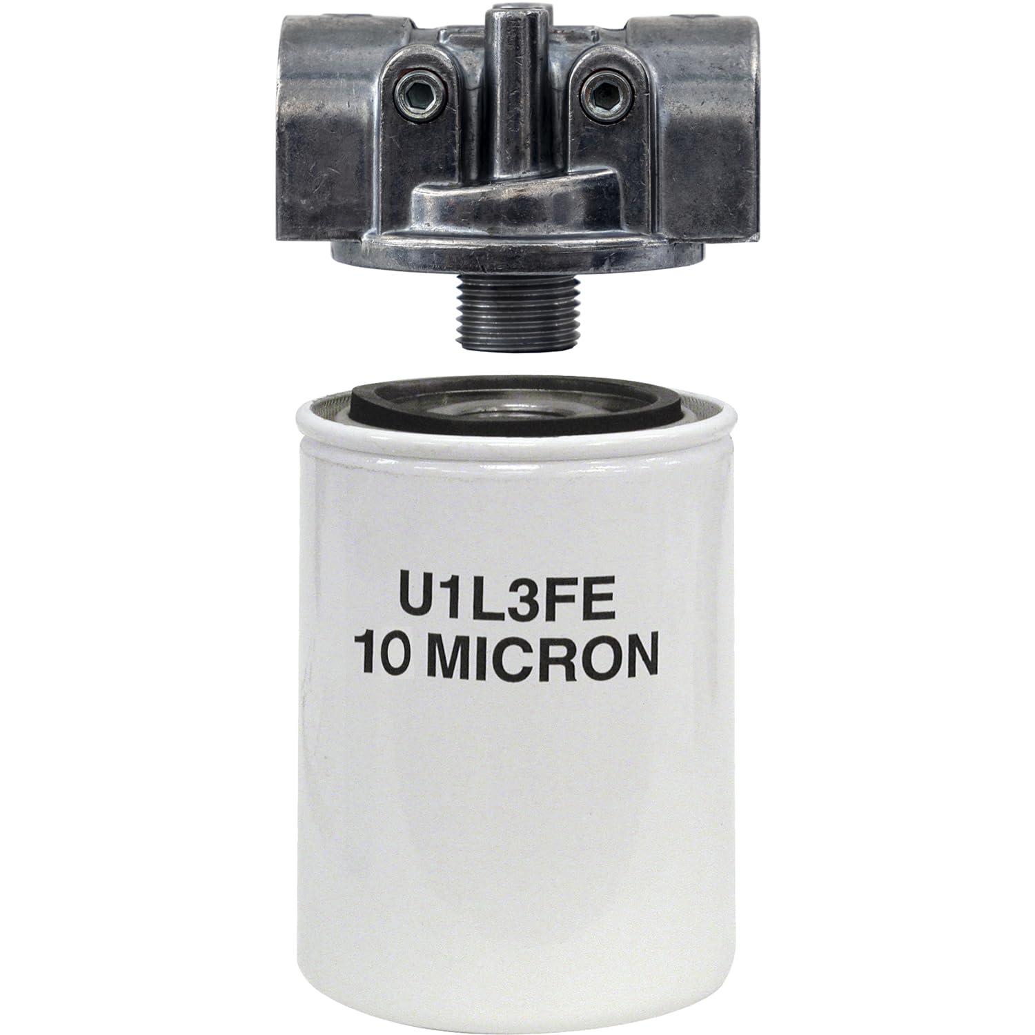 Buyers Products HFA11015, 15 GPM Return Line Filter Assembly 3/4 Inch NPT 10 Micron Hydraulic Filter with 15 PSI Bypass External Mount for Protecting Hydraulic Reservoir Systems