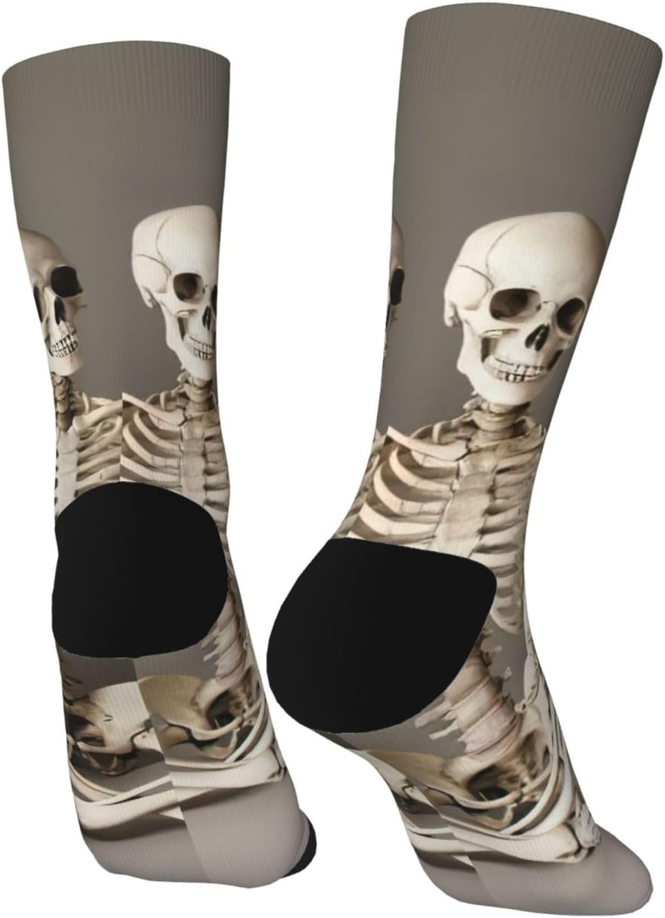 Skeletons Yoga Print Stylish Socks For Adults, Comfortable Athletic Socks, Unisex Medium Socks