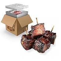 Vista 13 de Grumpy Butcher Premium - Chuletas de cerdo Heritage Duroc con hueso (4 unidades, 14 onzas cada una, 3.5 libras) - Carne de chuleta de cerdo gourmet