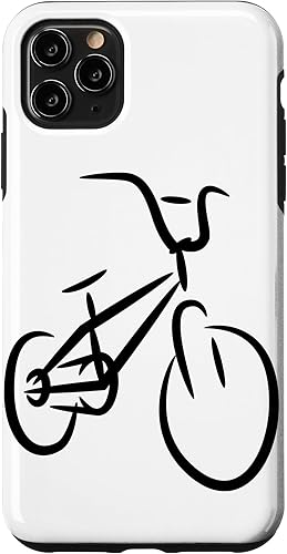 Vista 31 de iPhone 12 mini BMX Bike Drawing BMX Cyclist Bike Motocross Case