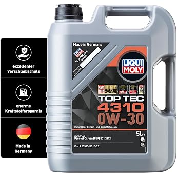 Liqui Moly Top Tec 4310 3736 Engine Oil 0 W-30 5 L