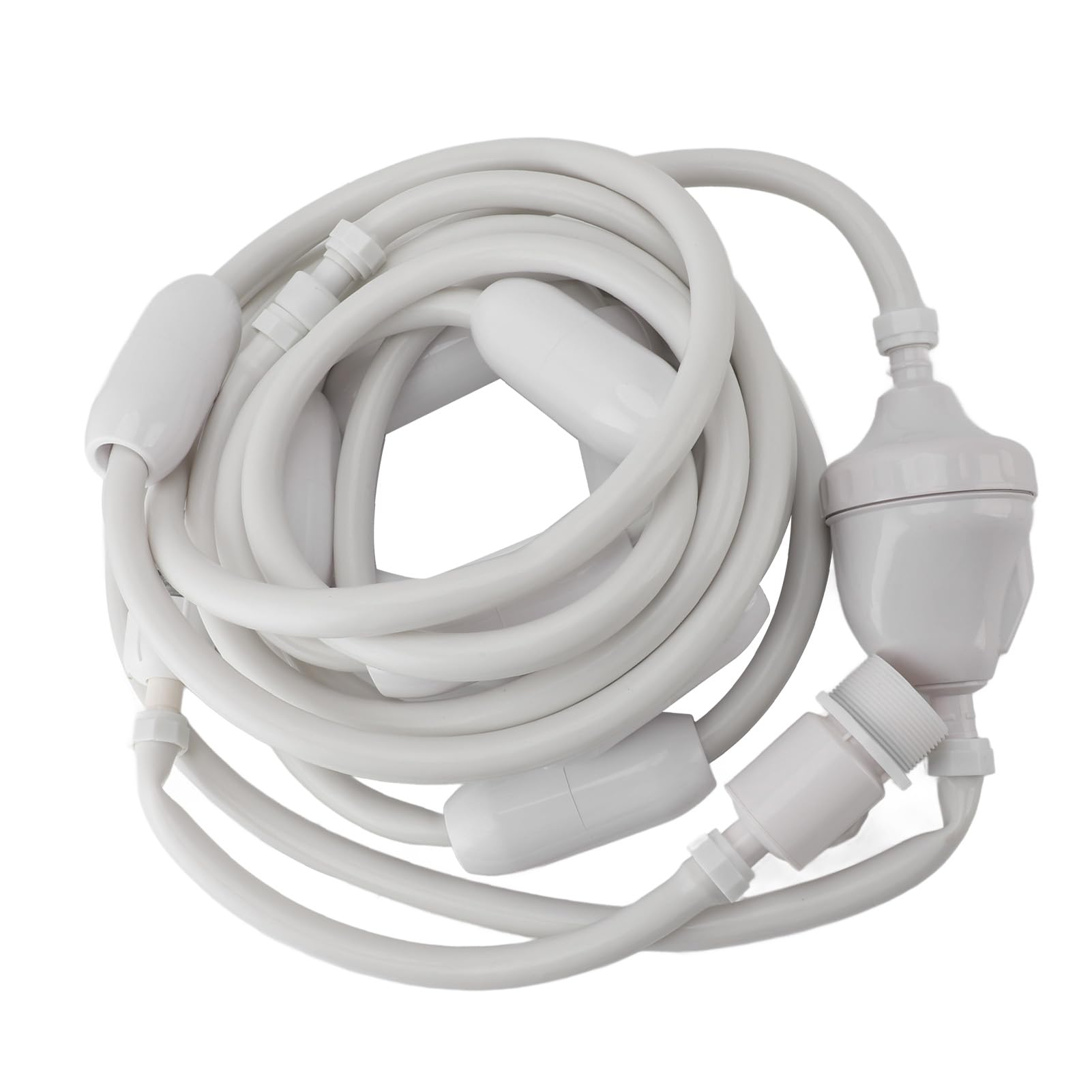 Haofy Tubo di Alimentazione per Pulitore Piscina, PVC Resistente, Design a Tenuta Stagna, Lunghezza 30 Piedi, Tubo Flessibile per la Manutenzione della Piscina