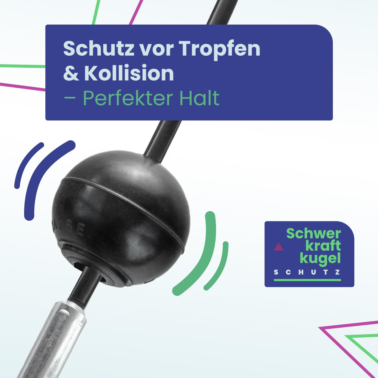 DQ-PP Stahlseil ummantelt mit Öse und Kugelterminal – 7x19 – Drahtseil – Gym Kabel – Schwarz – Fitness