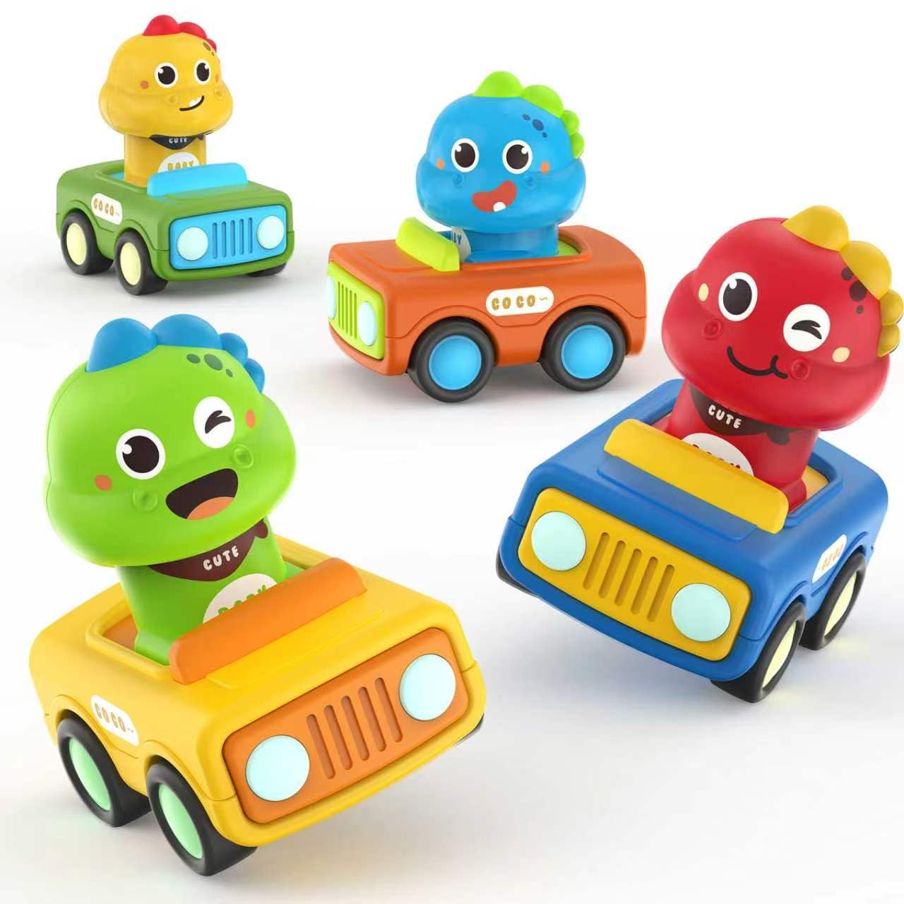 MOONTOY Petite Voiture Enfant 1 2 3 Ans, Lot 4 Jouets Bébé 1 an MOONTOY Petite Voiture Enfant 1 2 3 Ans, Lot 4 Jouets Bébé 1 an