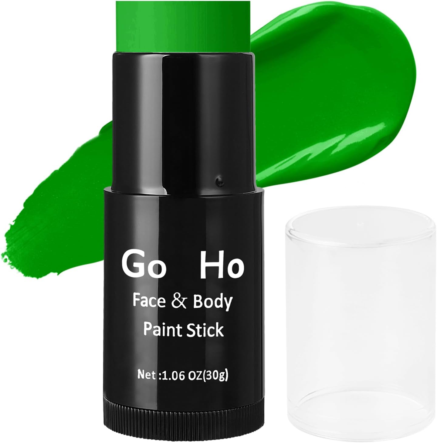 Go Ho Cream-Blendable Green Face Paint Stick (1.06 Oz),Green Full Body Paint Makeup Stick for Halloween Cosplay Costume SFX Makeup,Waterproof St Patrick's Day Accessories
