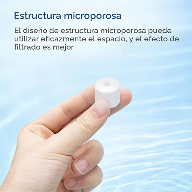 Foto 2 de 7 de Nobleza - Anillos de Filtro de Cerámica, Filtro Biológico para Acuarios y Peceras, 4000g en Bolsas