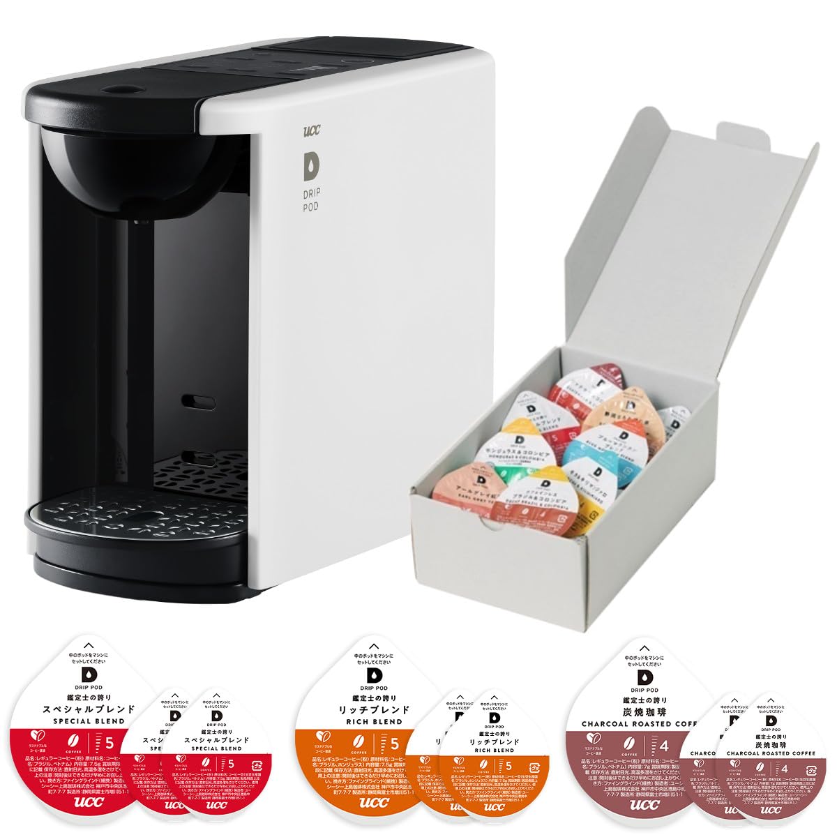 Amazon | UCC コーヒーメーカー ドリップポッド DP3 ホワイト カプセル
