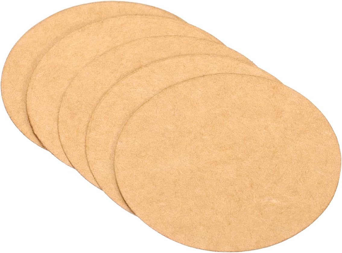 PATIKIL 3-inch Round Cardboard Paper, 25 Pcs Blank Disc Circles Slices for Party Decorations DIY Craft Arts Drawing Painting Writing, Brown