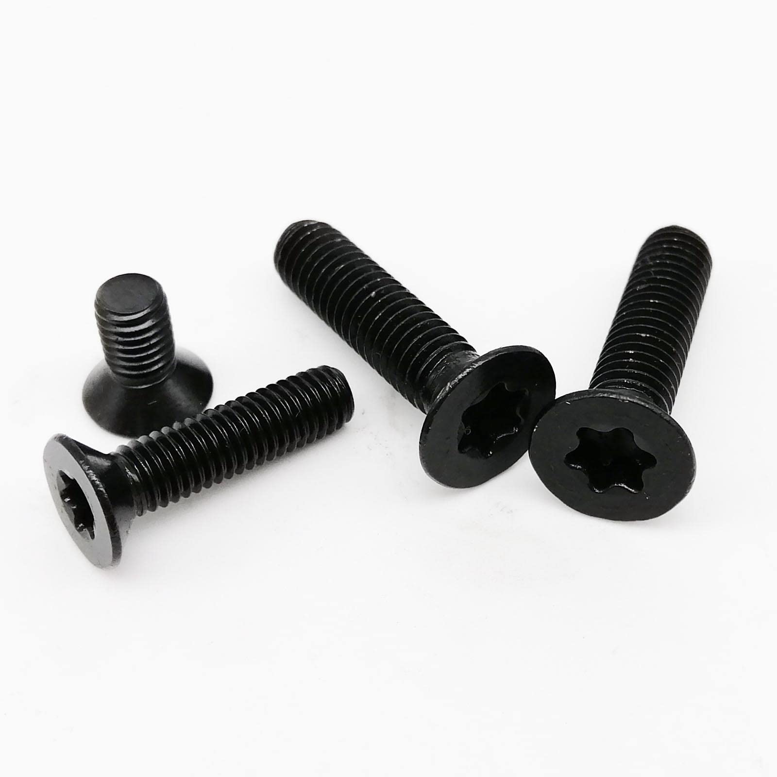 Tornillos avellanados planos de acero inoxidable, M3 x 40 mm, 50 unidades, diseño de seis lóbulos para un cierre seguro, ideal para aplicaciones de madera y metal
