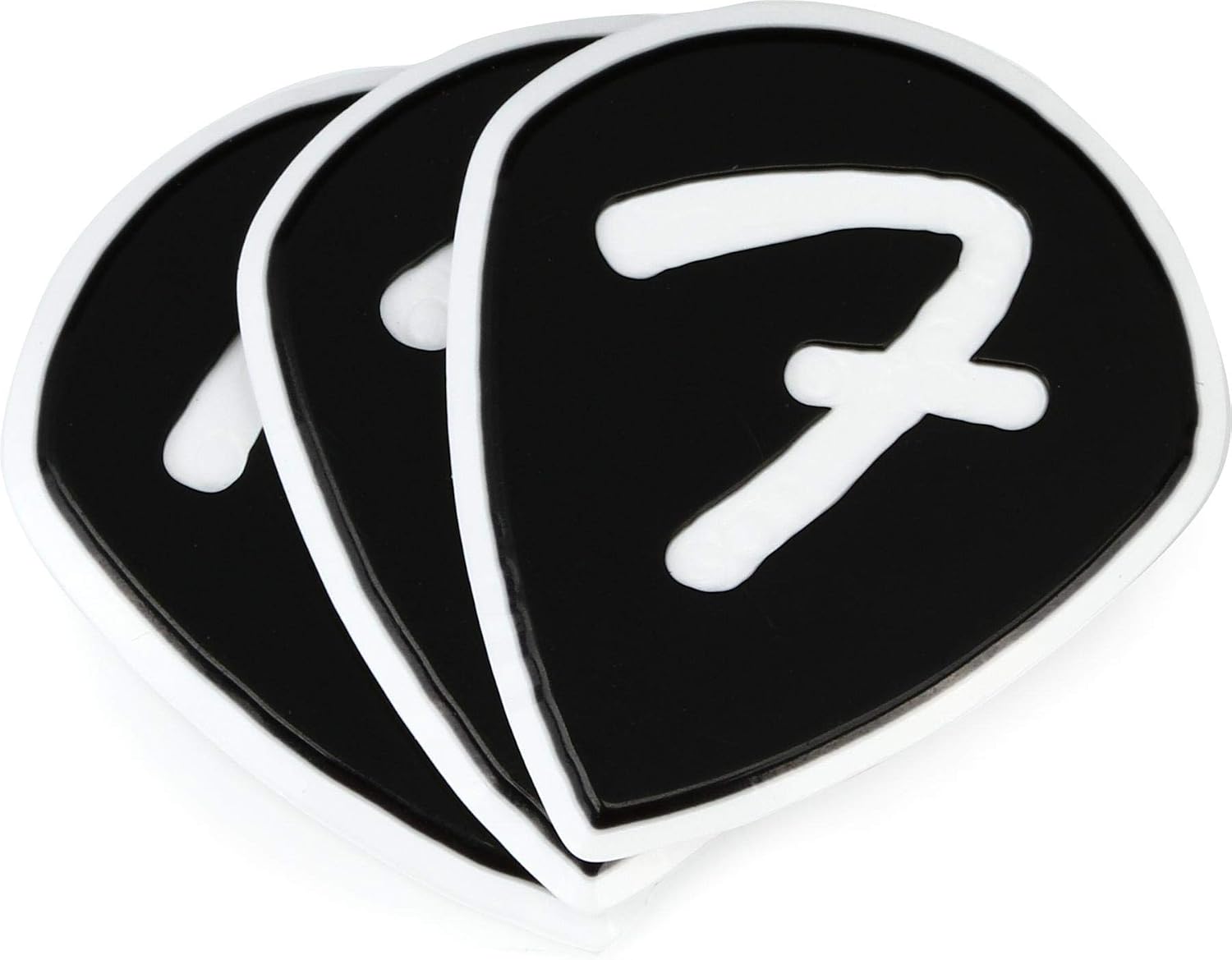 Fender F Grip Guitar Picks 551 Shape, Guitar Accessories, Shell, 3-Pack image 2