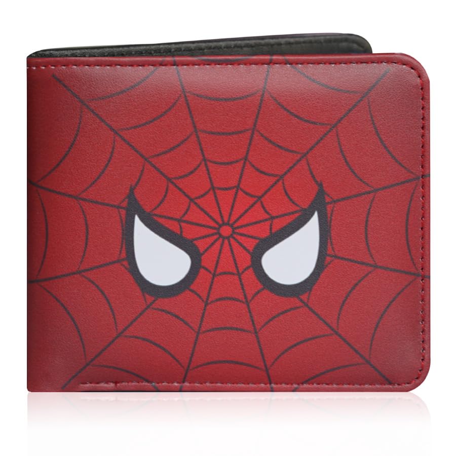 XIGGA Kids Wallet for Boys Teen, Funny Bifold Leather Purse Age 6-8 9-12 12-14, Cool Boy Wallet for Kids, Small Wallets with Coin Pocket for Childrens Birthday Christmas Gifts -A